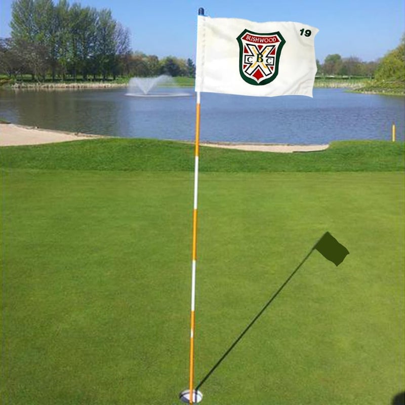 2BUT Golf Pin Flag, Bushwood Country Club, Green, 20"x13", Fade Resistant, Polyester/Nylon Blend, Golf Practice/ Course, Indoor/Outdoor - Image 4